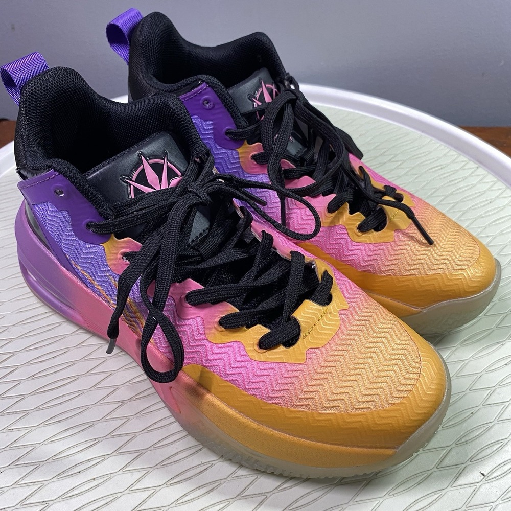 Ashion Women Black,Pink,Orange High Top Basketball Sneaker EUR 36/6.5 US/4.5 Men